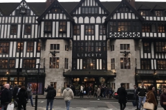 This is luxury department store Liberty, situated on Regent Street. Inside you will find high-end fashion and cruelty free cosmetics. (Photo by Selma Hansen)